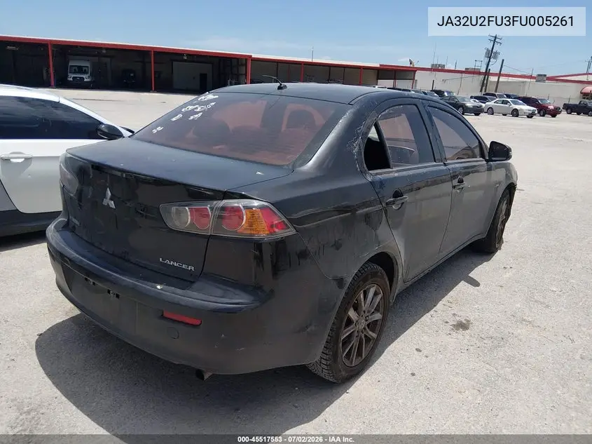 2015 Mitsubishi Lancer Es VIN: JA32U2FU3FU005261 Lot: 45517553