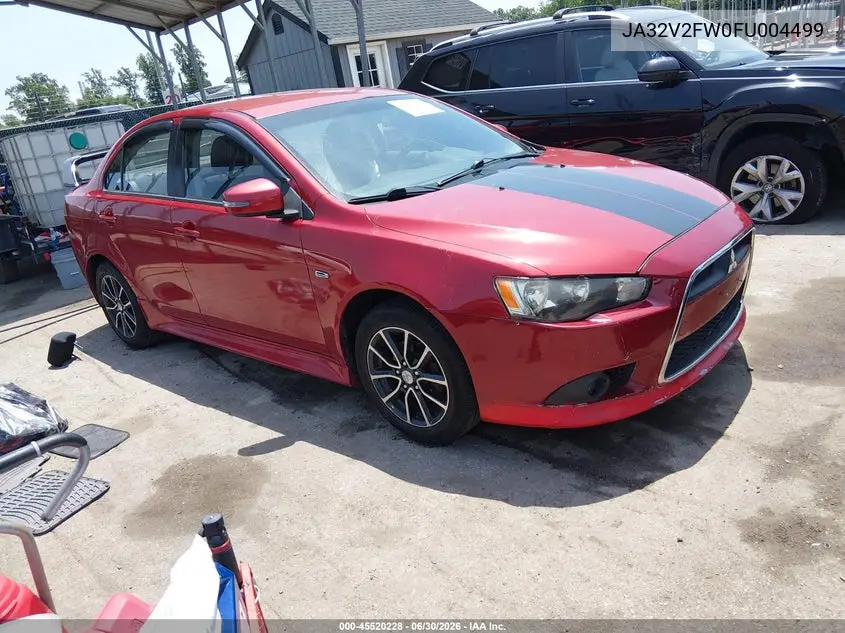 2015 Mitsubishi Lancer Se VIN: JA32V2FW0FU004499 Lot: 45520228