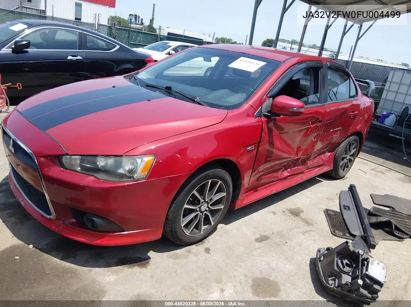 2015 Mitsubishi Lancer Se VIN: JA32V2FW0FU004499 Lot: 45520228