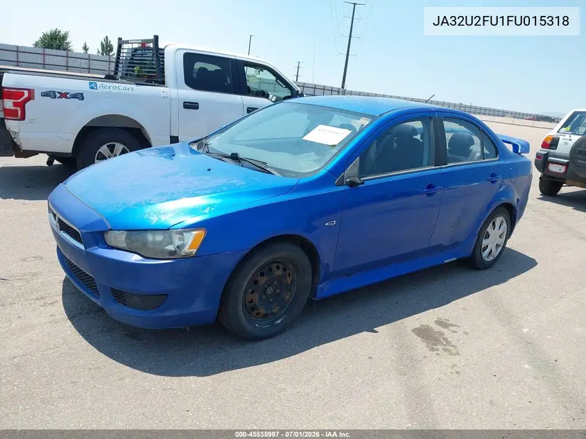 2015 Mitsubishi Lancer Es VIN: JA32U2FU1FU015318 Lot: 45535997
