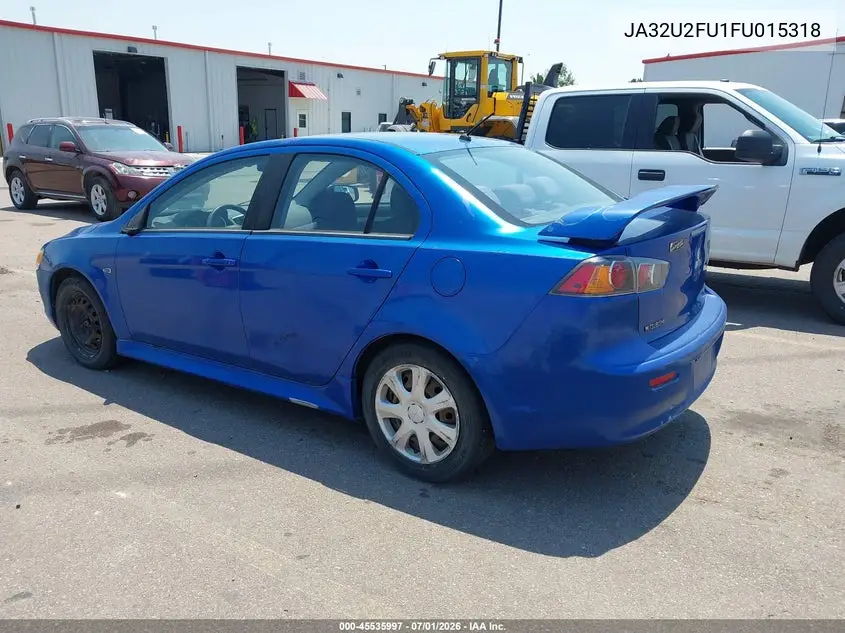 2015 Mitsubishi Lancer Es VIN: JA32U2FU1FU015318 Lot: 45535997
