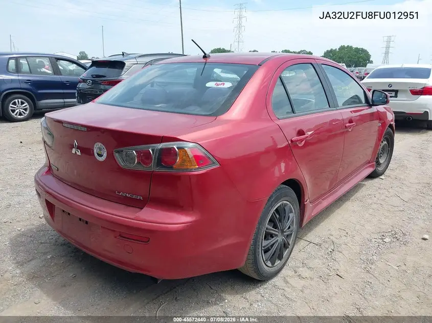 2015 Mitsubishi Lancer Es VIN: JA32U2FU8FU012951 Lot: 45572440