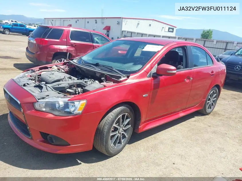 2015 Mitsubishi Lancer Se VIN: JA32V2FW3FU011124 Lot: 45582517