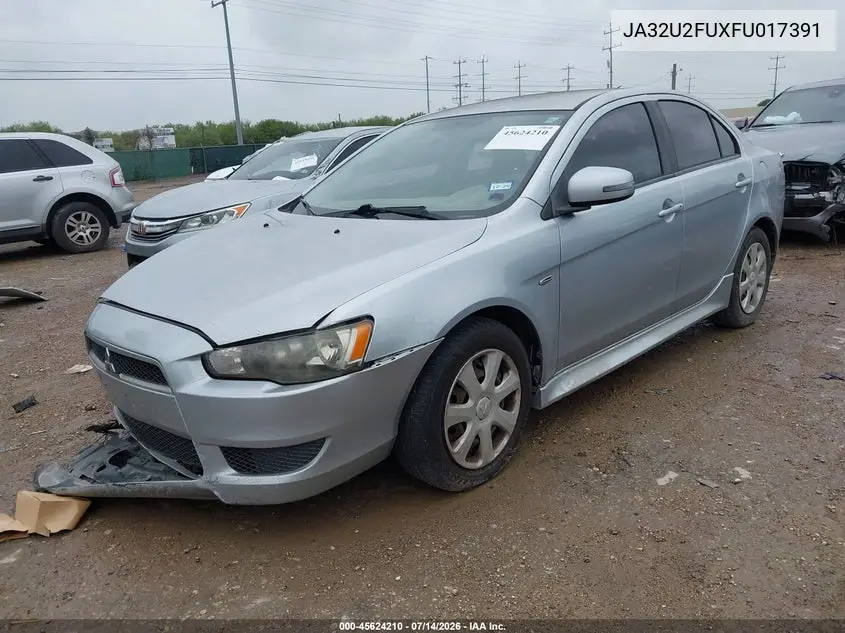 2015 Mitsubishi Lancer Es VIN: JA32U2FUXFU017391 Lot: 45624210