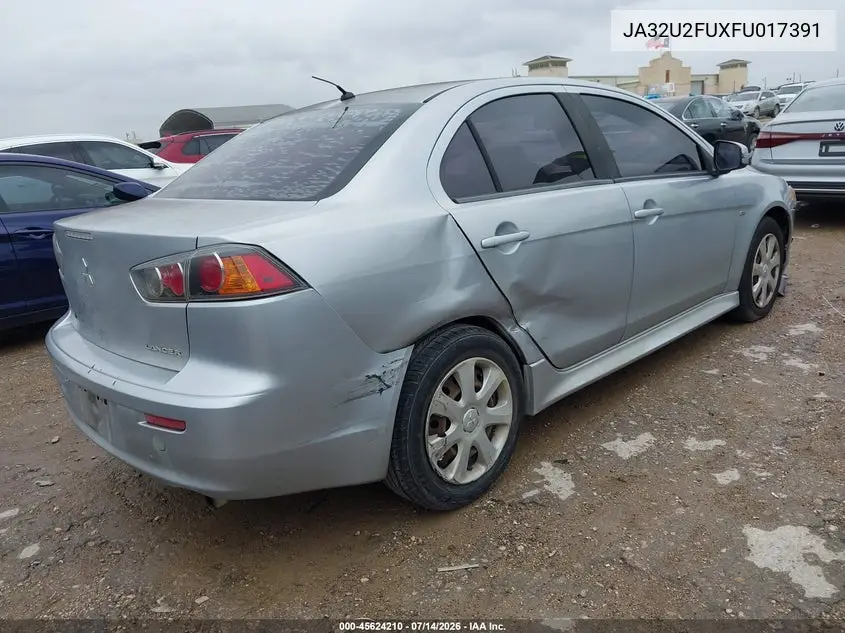 2015 Mitsubishi Lancer Es VIN: JA32U2FUXFU017391 Lot: 45624210
