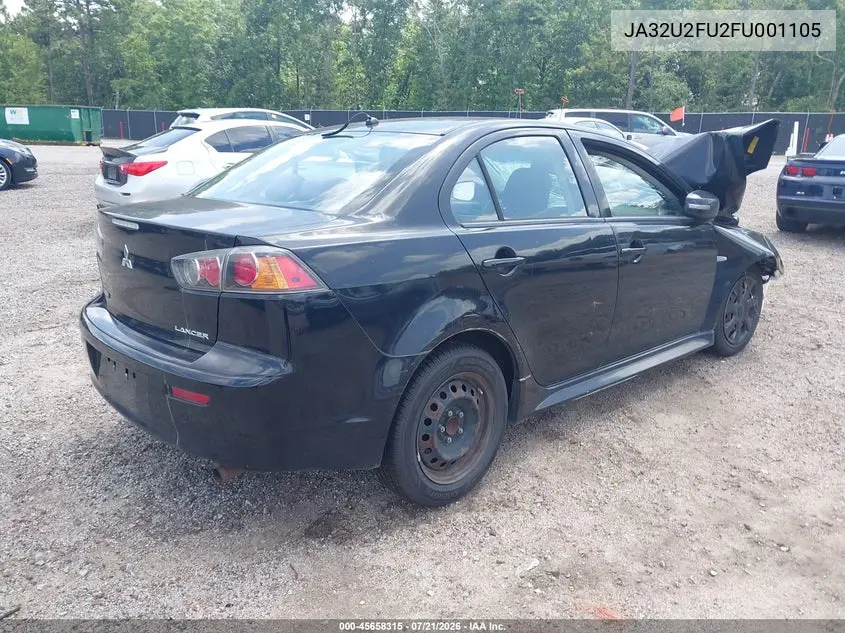 2015 Mitsubishi Lancer Es VIN: JA32U2FU2FU001105 Lot: 45658315