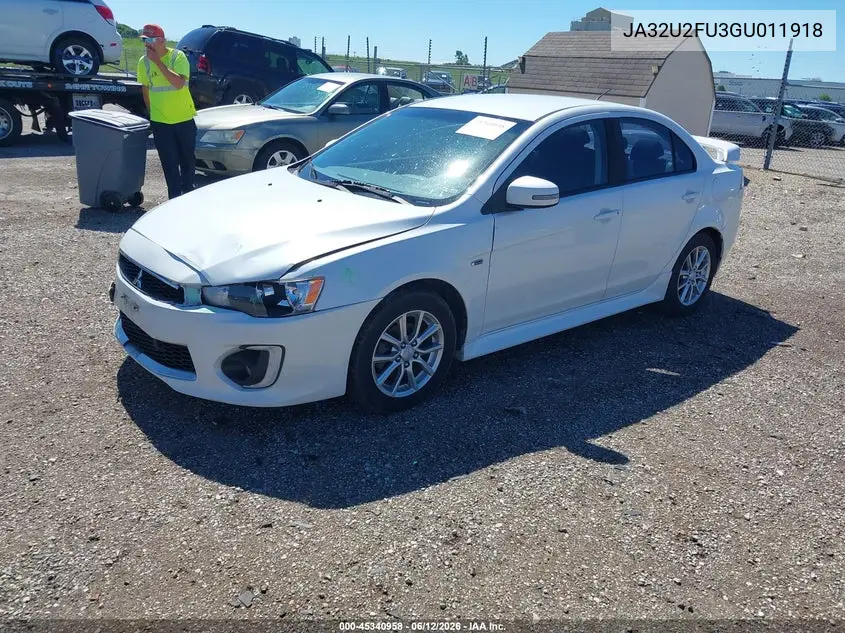 2016 Mitsubishi Lancer Es VIN: JA32U2FU3GU011918 Lot: 45340958
