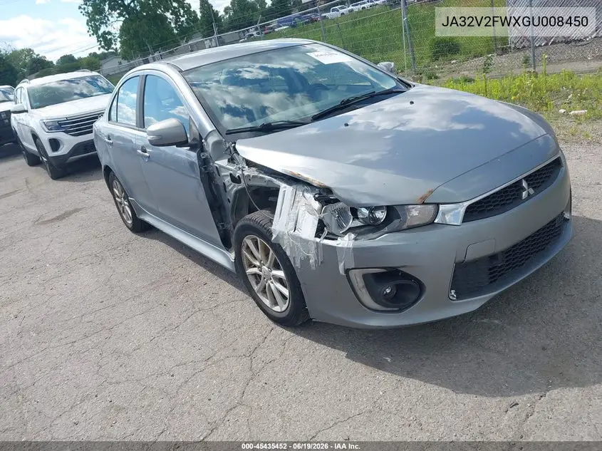 2016 Mitsubishi Lancer Es VIN: JA32V2FWXGU008450 Lot: 45435452