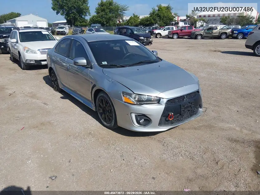 2016 Mitsubishi Lancer Es VIN: JA32U2FU2GU007486 Lot: 45473972