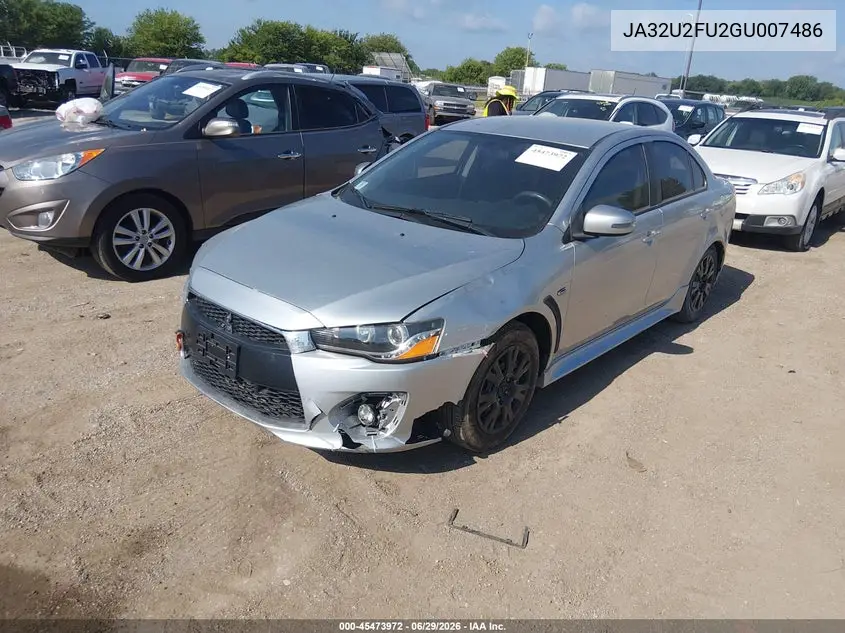 2016 Mitsubishi Lancer Es VIN: JA32U2FU2GU007486 Lot: 45473972