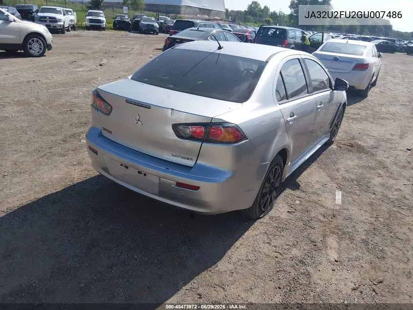 2016 Mitsubishi Lancer Es VIN: JA32U2FU2GU007486 Lot: 45473972