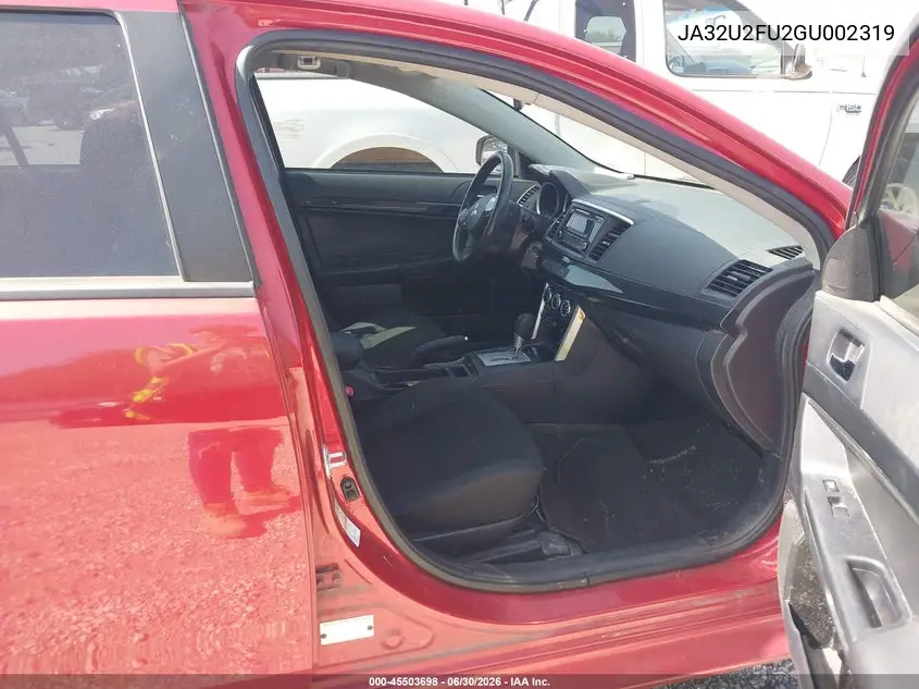 2016 Mitsubishi Lancer Es VIN: JA32U2FU2GU002319 Lot: 45503698