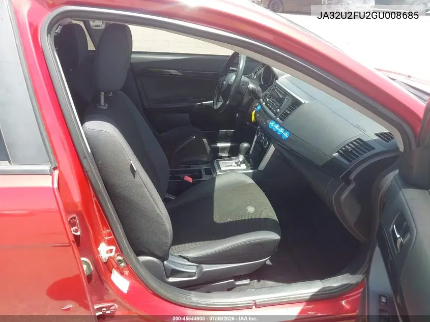 2016 Mitsubishi Lancer Es VIN: JA32U2FU2GU008685 Lot: 45544900
