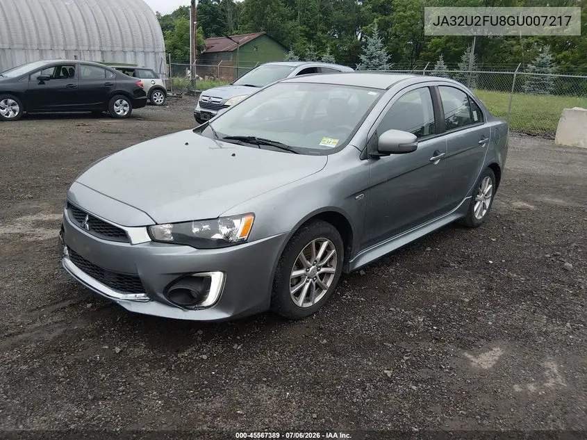 2016 Mitsubishi Lancer Es VIN: JA32U2FU8GU007217 Lot: 45567389
