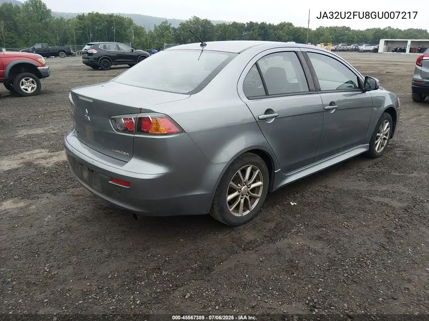 2016 Mitsubishi Lancer Es VIN: JA32U2FU8GU007217 Lot: 45567389