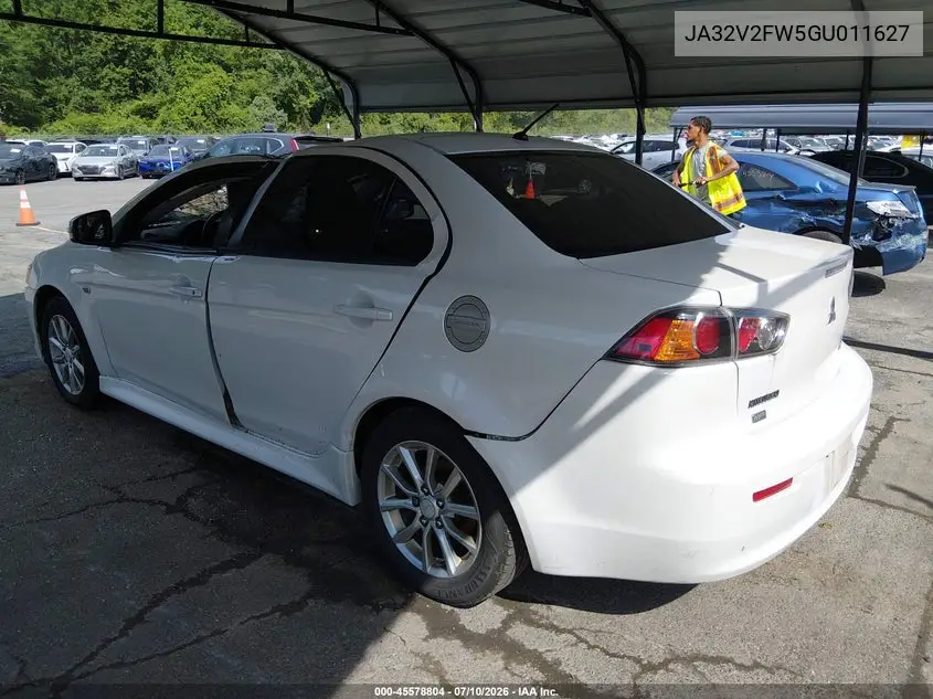 2016 Mitsubishi Lancer Es VIN: JA32V2FW5GU011627 Lot: 45578804