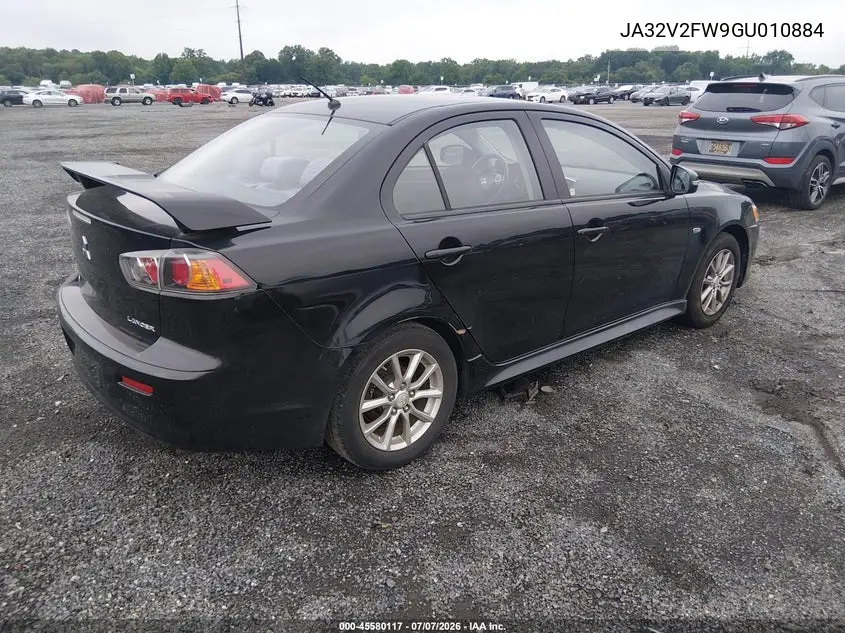 2016 Mitsubishi Lancer Es VIN: JA32V2FW9GU010884 Lot: 45580117