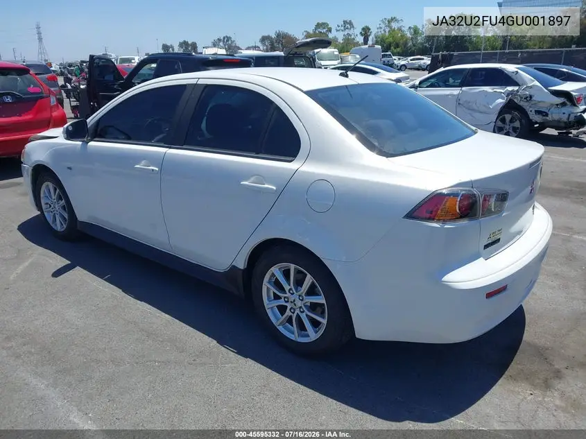 2016 Mitsubishi Lancer Es VIN: JA32U2FU4GU001897 Lot: 45595332