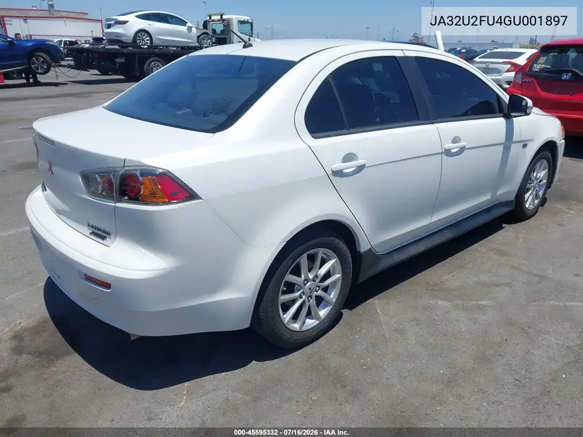 2016 Mitsubishi Lancer Es VIN: JA32U2FU4GU001897 Lot: 45595332