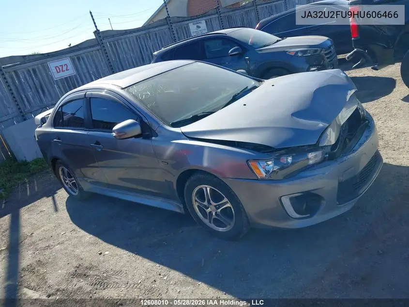 2017 Mitsubishi Lancer Es/Se Anniversary Edition/Se Black Edition/Se Ltd VIN: JA32U2FU9HU606466 Lot: 12608010