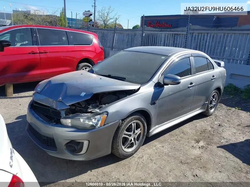 2017 Mitsubishi Lancer Es/Se Anniversary Edition/Se Black Edition/Se Ltd VIN: JA32U2FU9HU606466 Lot: 12608010