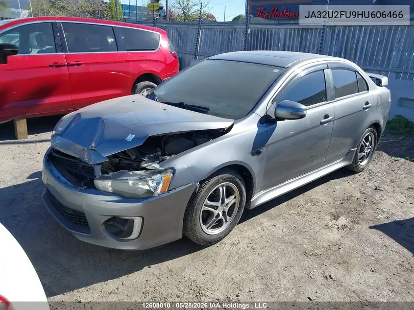 2017 Mitsubishi Lancer Es/Se Anniversary Edition/Se Black Edition/Se Ltd VIN: JA32U2FU9HU606466 Lot: 12608010