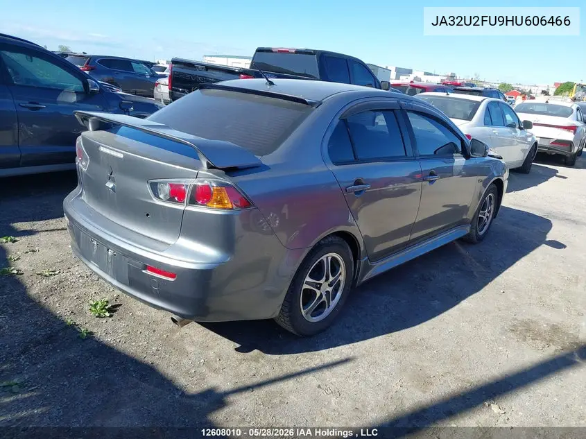 2017 Mitsubishi Lancer Es/Se Anniversary Edition/Se Black Edition/Se Ltd VIN: JA32U2FU9HU606466 Lot: 12608010