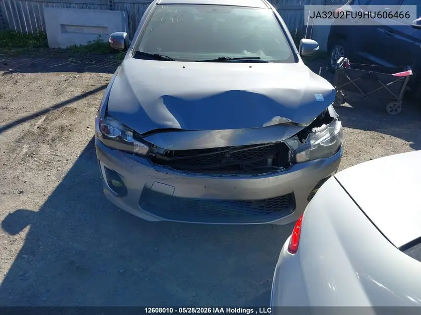 2017 Mitsubishi Lancer Es/Se Anniversary Edition/Se Black Edition/Se Ltd VIN: JA32U2FU9HU606466 Lot: 12608010