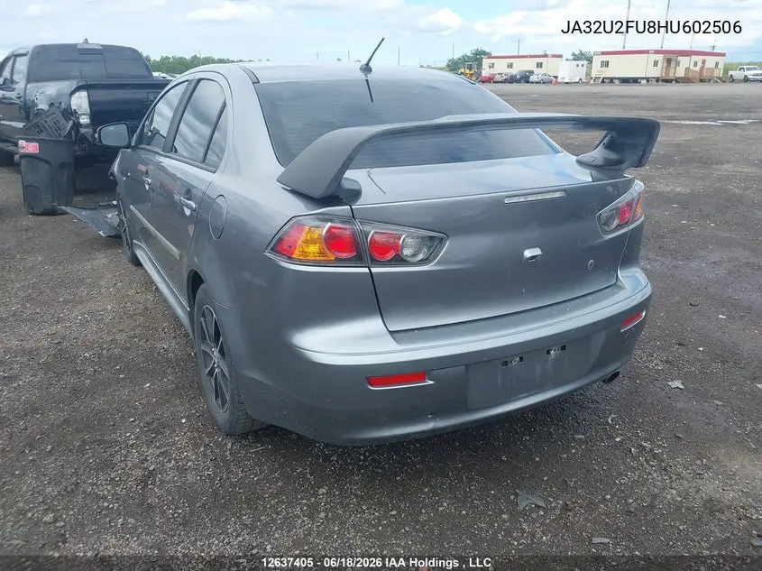 2017 Mitsubishi Lancer Es VIN: JA32U2FU8HU602506 Lot: 12637405