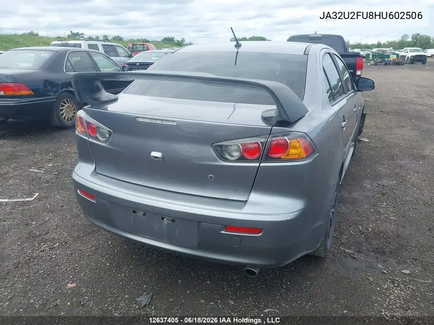 2017 Mitsubishi Lancer Es VIN: JA32U2FU8HU602506 Lot: 12637405