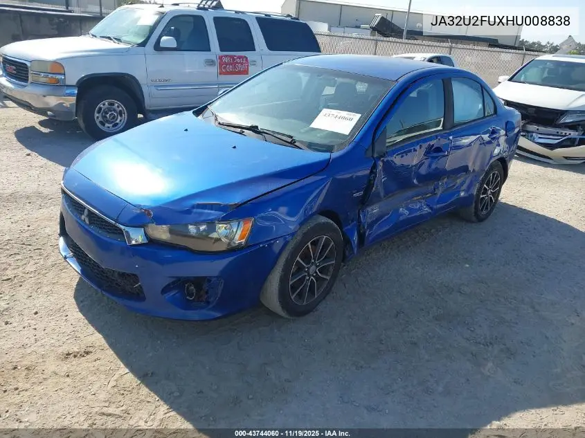 JA32U2FUXHU008838 2017 Mitsubishi Lancer Es