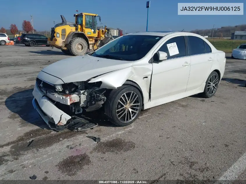 JA32V2FW9HU006125 2017 Mitsubishi Lancer Es/Se/Sel
