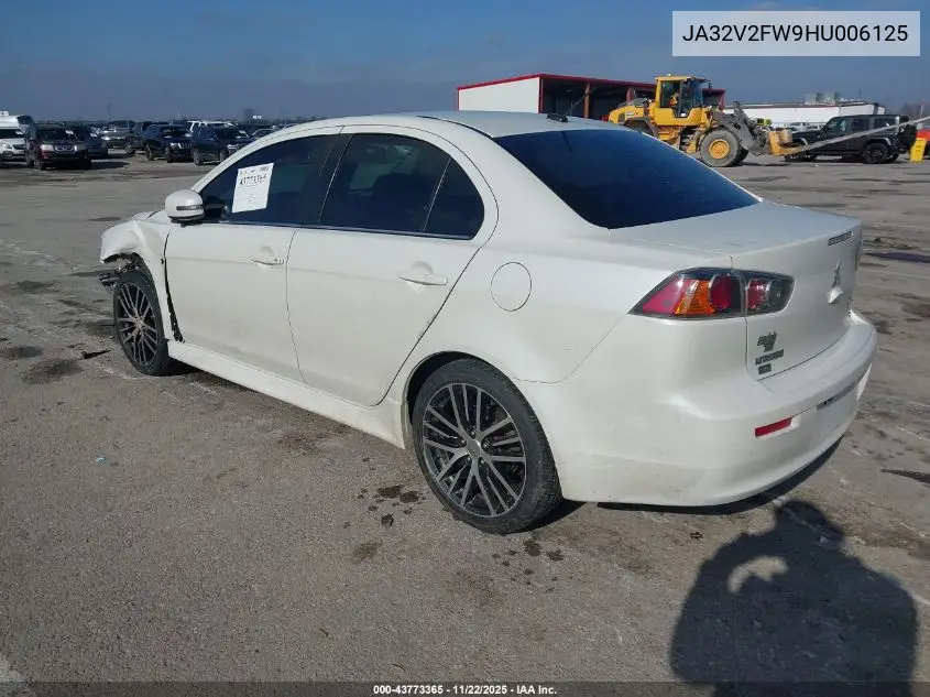 JA32V2FW9HU006125 2017 Mitsubishi Lancer Es/Se/Sel