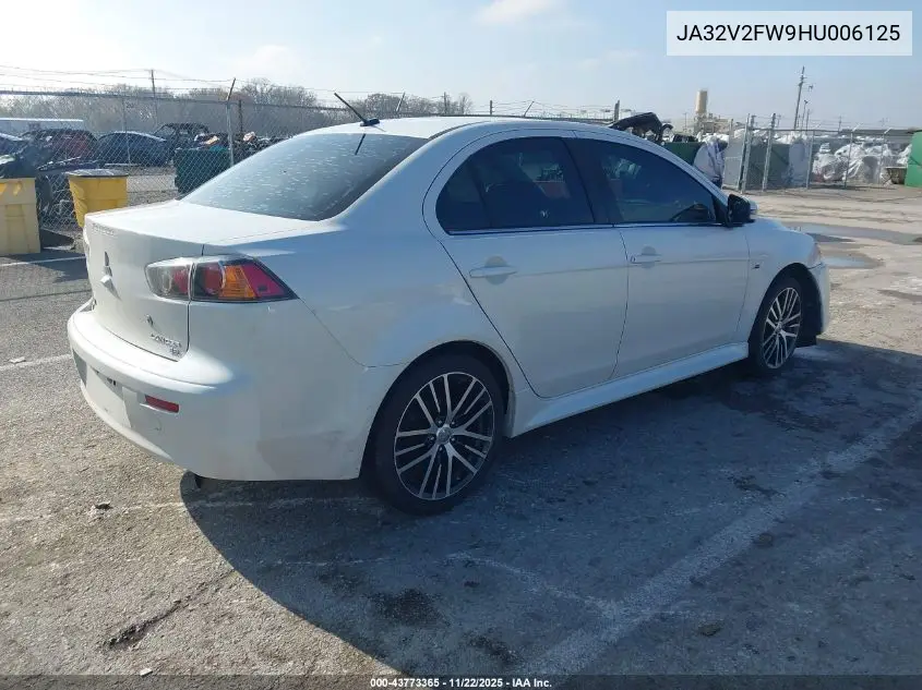 JA32V2FW9HU006125 2017 Mitsubishi Lancer Es/Se/Sel