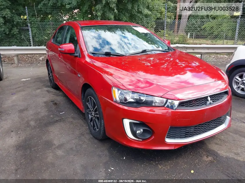 2017 Mitsubishi Lancer Es VIN: JA32U2FU3HU003528 Lot: 45369132