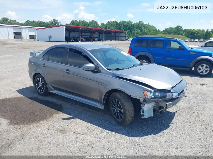 2017 Mitsubishi Lancer Es VIN: JA32U2FU8HU006103 Lot: 45464613