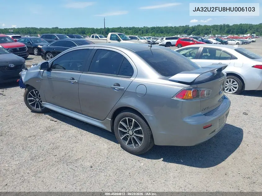 2017 Mitsubishi Lancer Es VIN: JA32U2FU8HU006103 Lot: 45464613