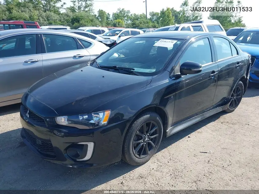2017 Mitsubishi Lancer Le VIN: JA32U2FU3HU011533 Lot: 45487370