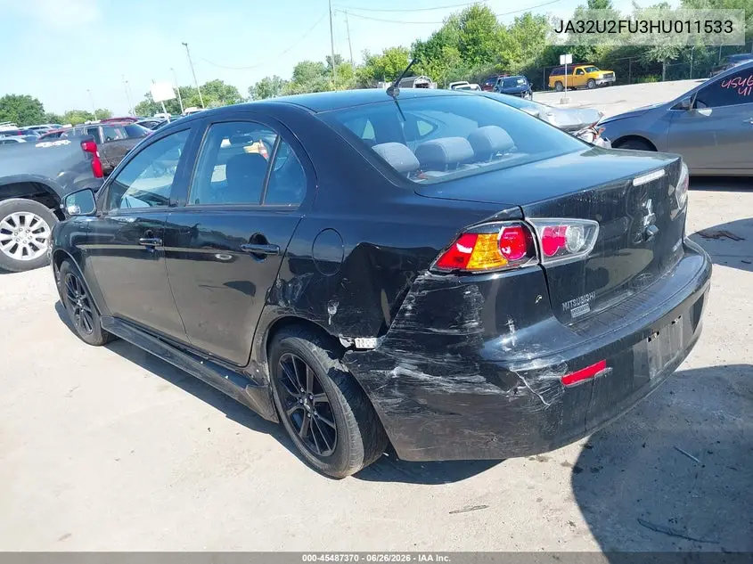 2017 Mitsubishi Lancer Le VIN: JA32U2FU3HU011533 Lot: 45487370