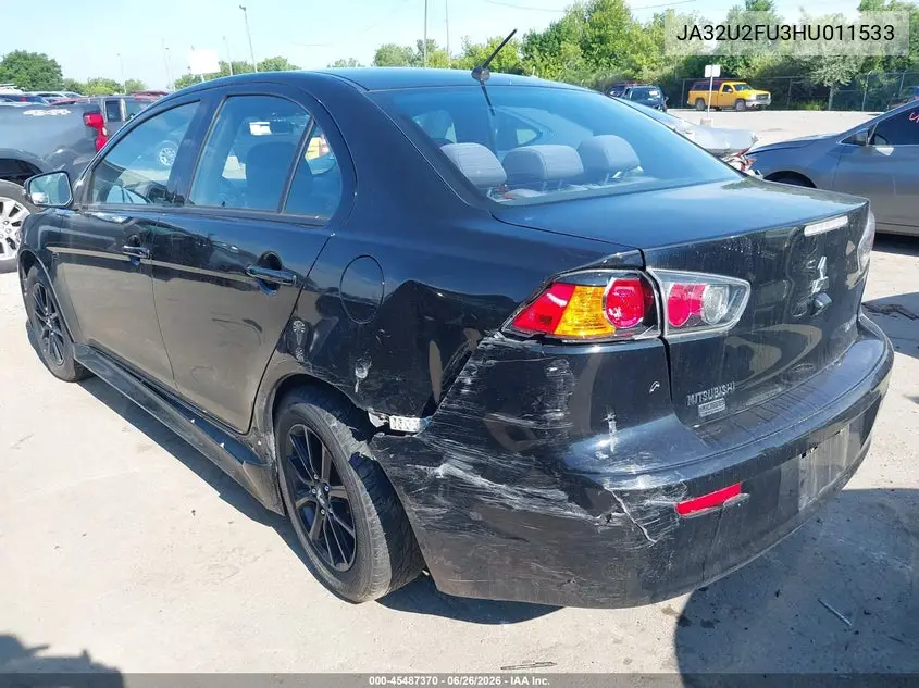 2017 Mitsubishi Lancer Le VIN: JA32U2FU3HU011533 Lot: 45487370