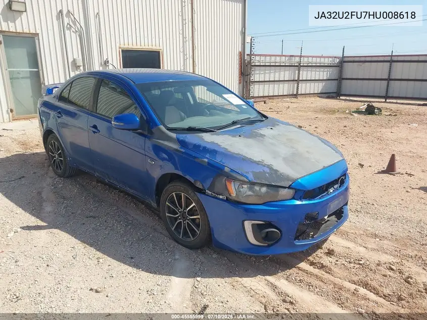 2017 Mitsubishi Lancer Es VIN: JA32U2FU7HU008618 Lot: 45555999