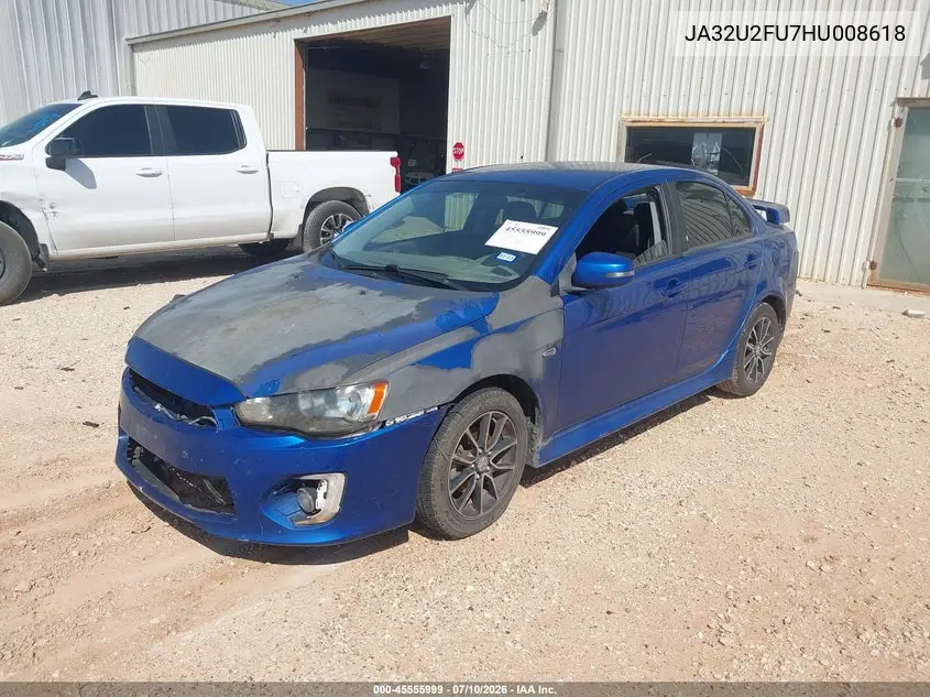 2017 Mitsubishi Lancer Es VIN: JA32U2FU7HU008618 Lot: 45555999