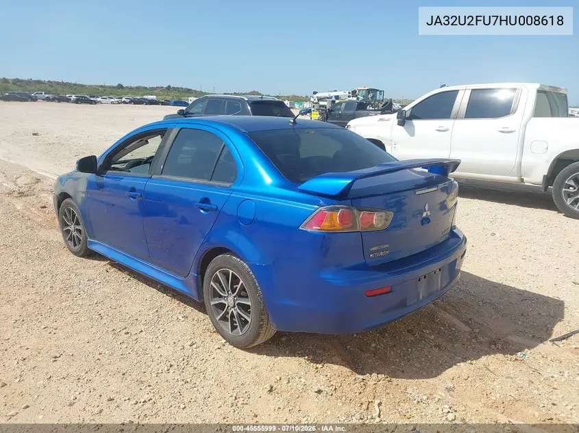 2017 Mitsubishi Lancer Es VIN: JA32U2FU7HU008618 Lot: 45555999