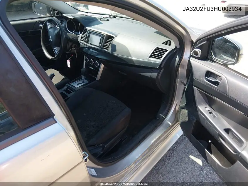 2017 Mitsubishi Lancer Es VIN: JA32U2FU3HU003934 Lot: 45649118