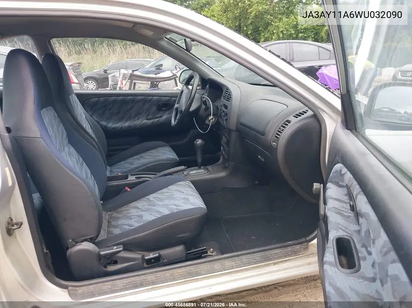 1998 Mitsubishi Mirage De VIN: JA3AY11A6WU032090 Lot: 45686891
