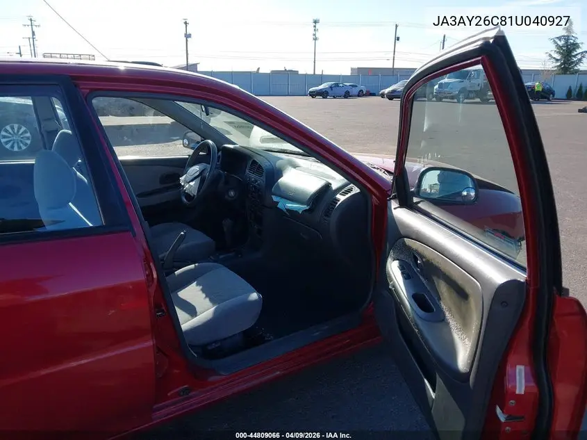 2001 Mitsubishi Mirage Es VIN: JA3AY26C81U040927 Lot: 44809066