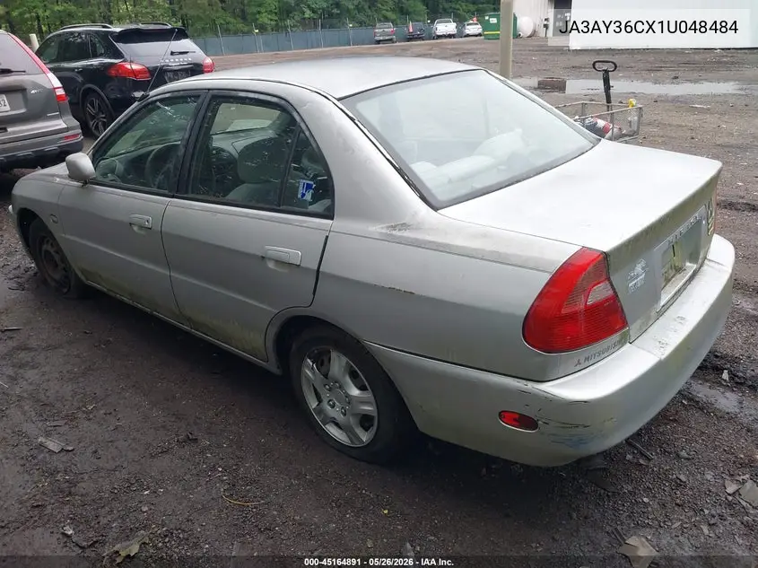 2001 Mitsubishi Mirage Ls VIN: JA3AY36CX1U048484 Lot: 45164891