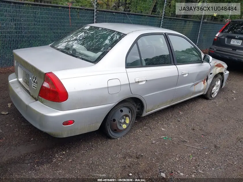 2001 Mitsubishi Mirage Ls VIN: JA3AY36CX1U048484 Lot: 45164891