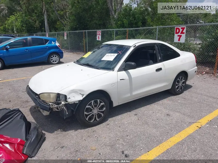 2002 Mitsubishi Mirage De VIN: JA3AY11A62U062121 Lot: 45273374