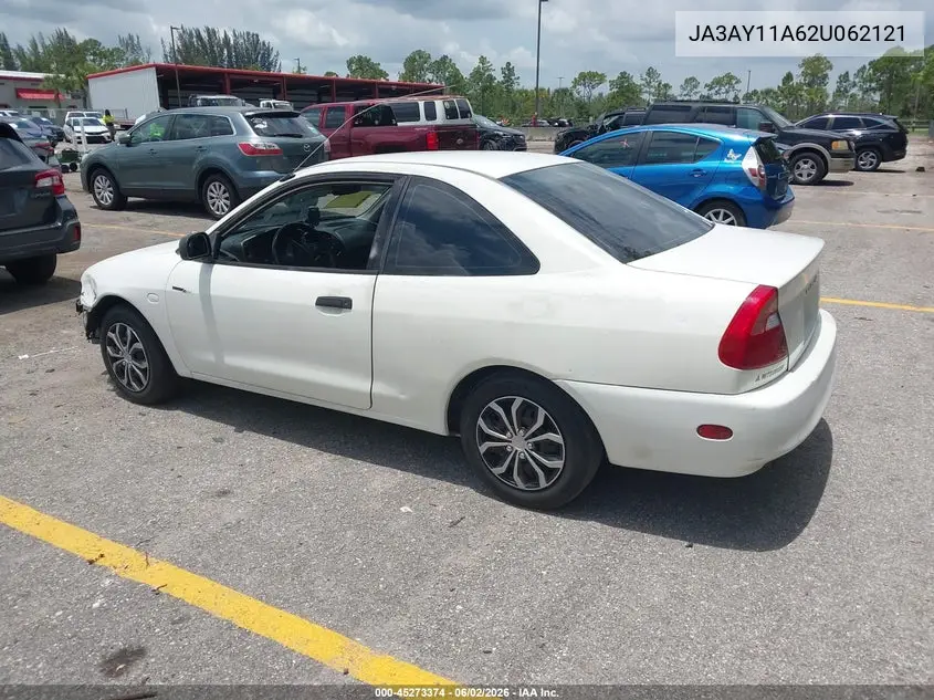 2002 Mitsubishi Mirage De VIN: JA3AY11A62U062121 Lot: 45273374